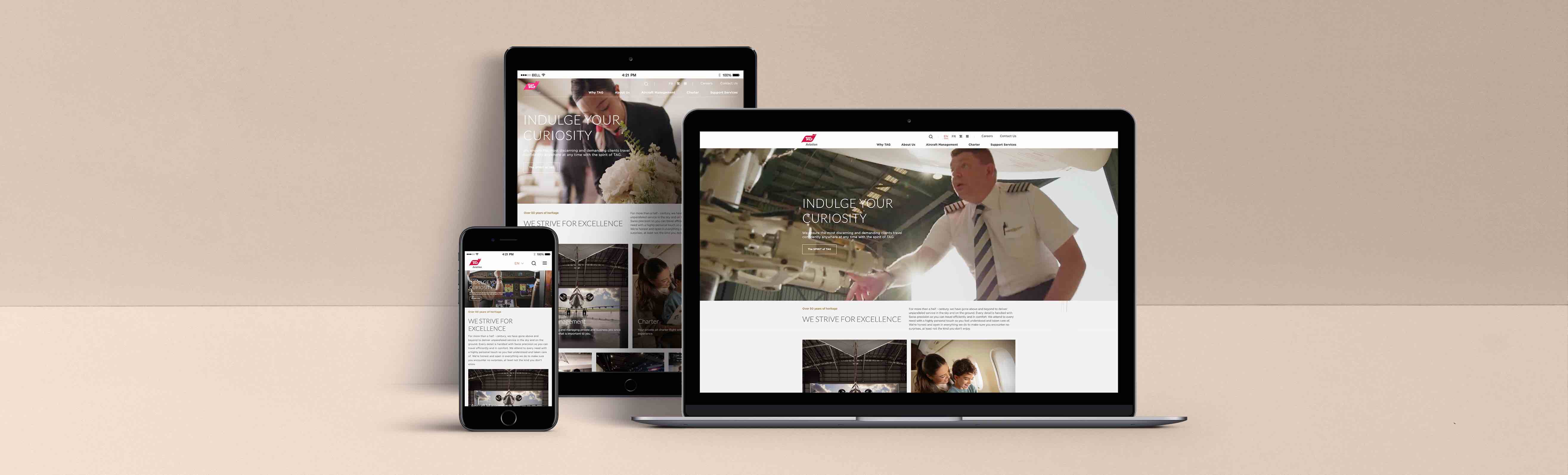 TAG Aviation unveils New Corporate Website and Branding System