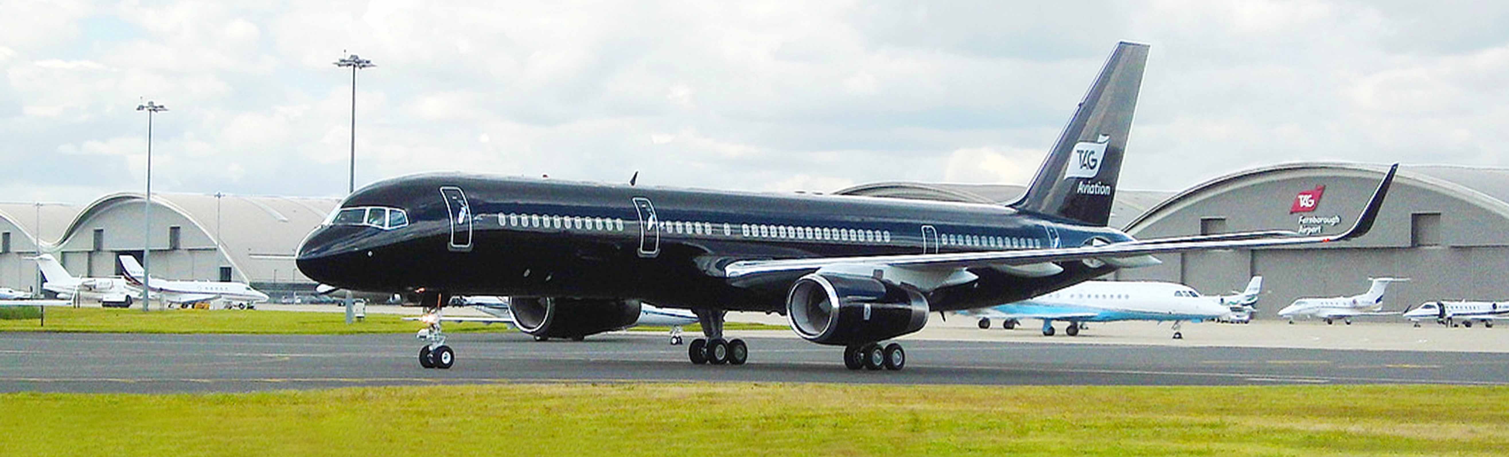 TAG Aviation’s Luxury B757 visits Farnborough International Airshow 2016